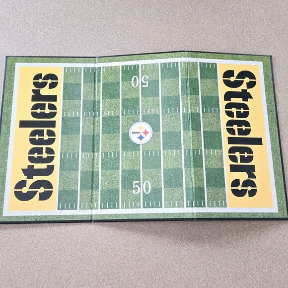 NFL Pittsburgh Steelers Checkers Board Game Set Open Box Complete New Tailgating - Picture 2 of 11